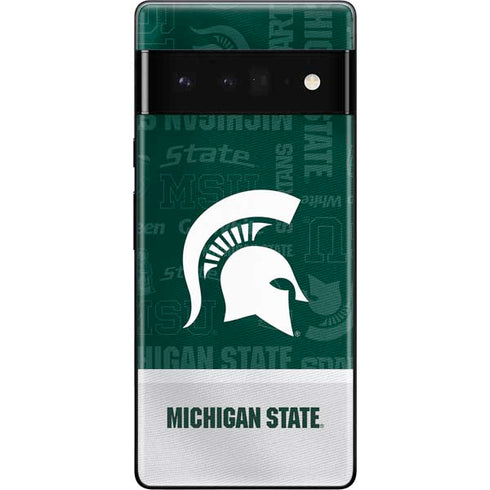 Michigan State University Jersey Split Google Pixel 6 Pro Skin